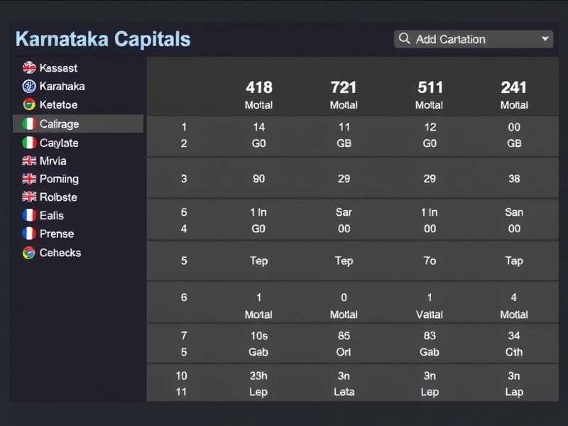 Karnataka Capitals Download Statistics